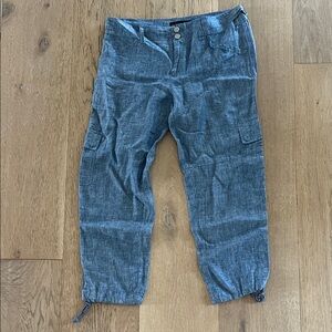 Anthropologie Blue Cropped Pants